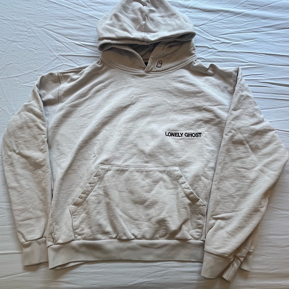 Lonely Ghost Cream Hoodie